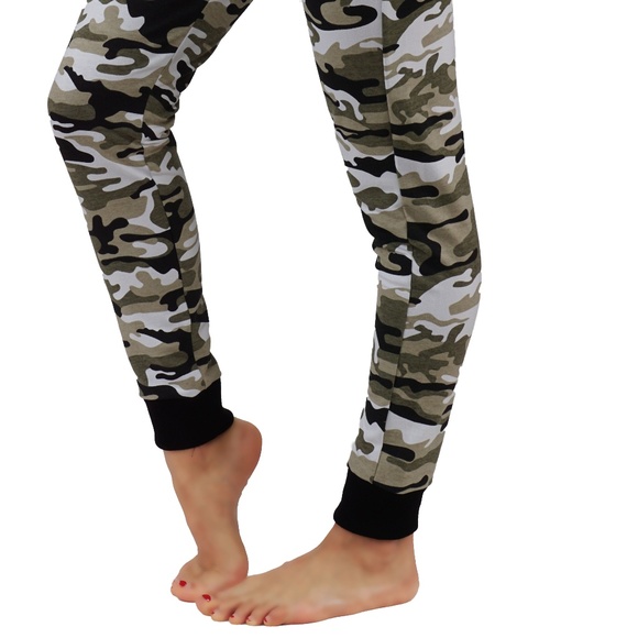 Camouflage Jogger Sweatpants with Pockets 503 - Picture 3 of 6